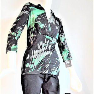 ORWELL SELECTED STYLE LONG BLOUSE 93% VISCOSE 7% LYCRA NWT
